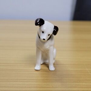 Nipper‎ Victor Edison dog ceramic 2-1/2" ceramic figurine from 1970's Japan Rca